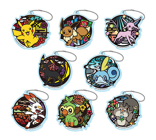 ポケットモンスター 切り絵シリーズ アクリルキーチェーン 8個入りBOX