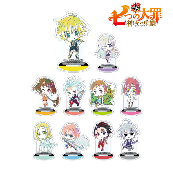 七つの大罪 神々の逆鱗 トレーディング デフォルメAni-Art アクリルスタンド 10個入りBOX[アルマビアンカ]《在庫切れ》