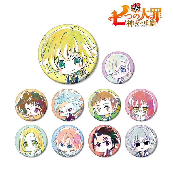 七つの大罪 神々の逆鱗 トレーディング デフォルメAni-Art 缶バッジ 10個入りBOX[アルマビアンカ]《在庫切れ》