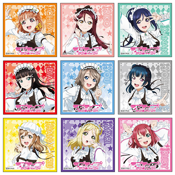 ラブライブ！サンシャイン！！ スクエアカンバッジ メイド服ver 9個入りBOX[コンテンツシード]《在庫切れ》