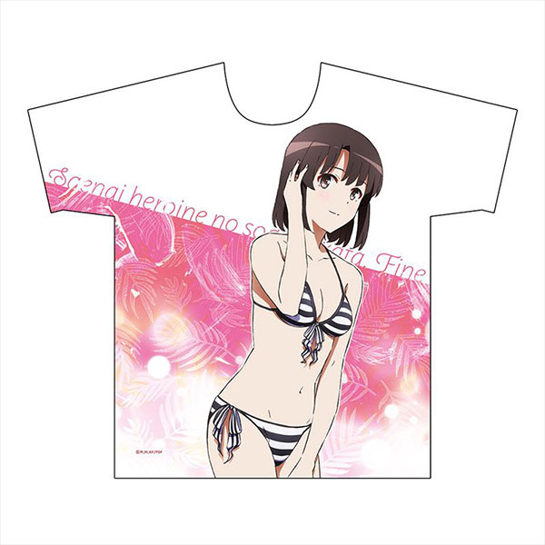 冴えない彼女の育てかた Fine 描き下ろし フルグラフィックTシャツ(恵/水着)Lサイズ[カーテン魂]《在庫切れ》