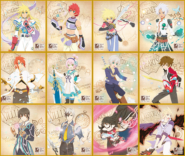 テイルズ オブ シリーズ ミニ色紙コレクション 第一弾 12個入りBOX