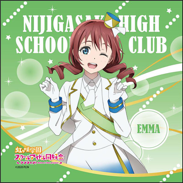 P+ エマ・ヴェルデ ラブライブ！虹ヶ咲学園スクールアイドル同好会 マイクロファイバー