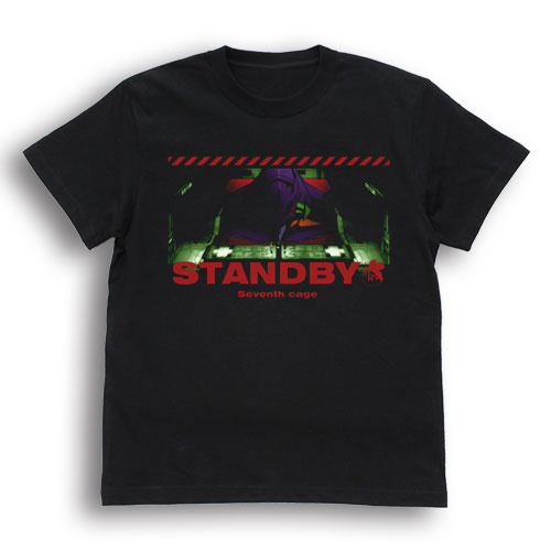 EVANGELION エヴァ初号機 STANDBY Tシャツ/BLACK-S[コスパ]