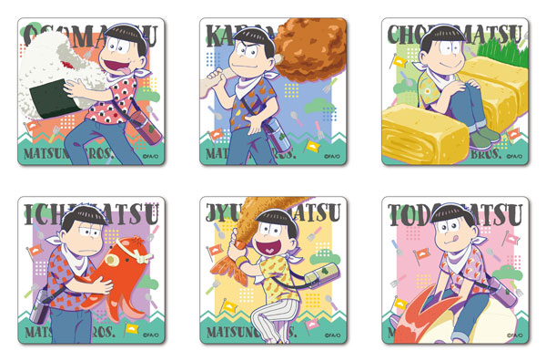 おそ松さん スクエア缶バッジコレクション 6つ子弁当 Ver. 6個入りBOX