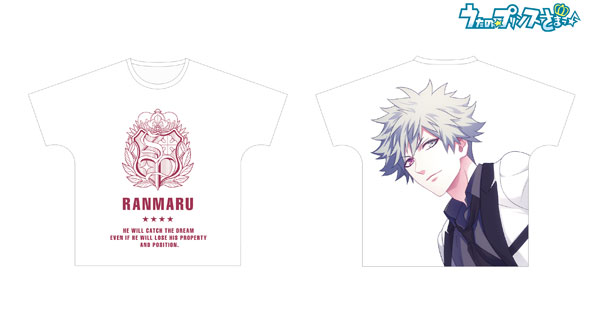 うたの☆プリンスさまっ♪ 黒崎蘭丸 フルグラフィックTシャツ ユニセックス S[アルマビアンカ]《在庫切れ》