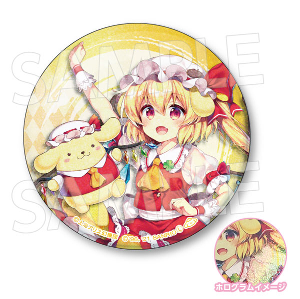 東方Project×サンリオキャラクターズ 76mmホログラム缶バッジ