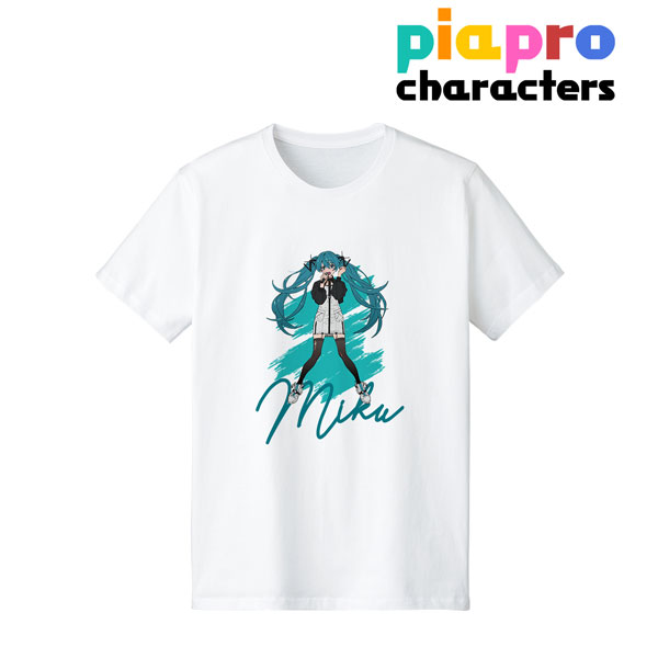 ピアプロキャラクターズ 描き下ろしイラスト 初音ミク バンドver. Art by tarou2 Tシャツ メンズ M[アルマビアンカ]《在庫切れ》