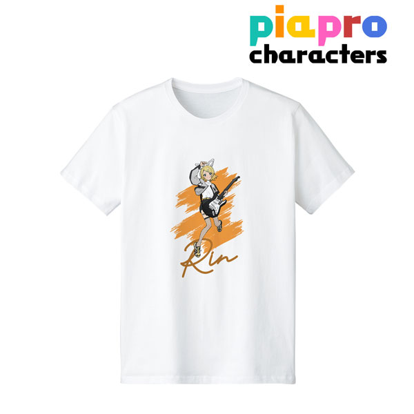 ピアプロキャラクターズ 描き下ろしイラスト 鏡音リン バンドver. Art by tarou2 Tシャツ メンズ XL[アルマビアンカ]《在庫切れ》