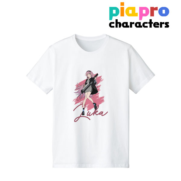 ピアプロキャラクターズ 描き下ろしイラスト 巡音ルカ バンドver. Art by tarou2 Tシャツ メンズ S[アルマビアンカ]《在庫切れ》