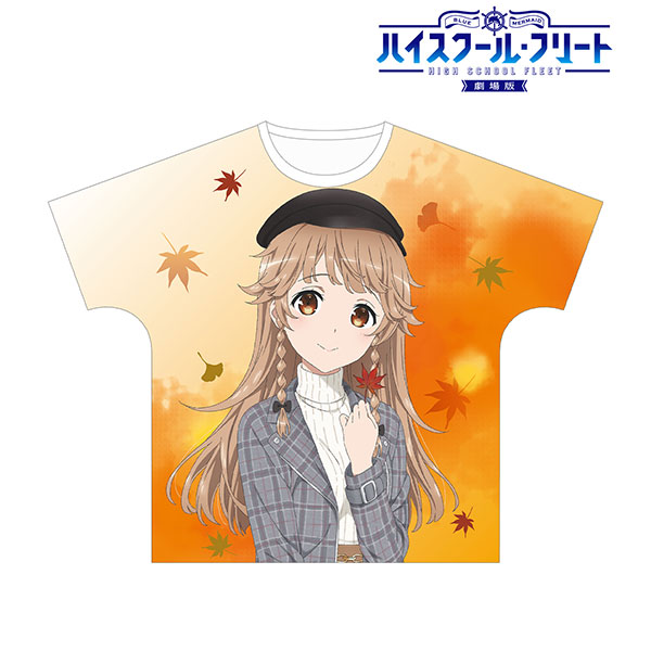 劇場版 ハイスクール・フリート 描き下ろしイラスト 納沙幸子 紅葉狩りver. フルグラフィックTシャツ ユニセックス L[アルマビアンカ]《在庫切れ》