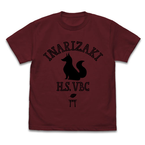 ハイキュー！！ TO THE TOP 稲荷崎高校バレーボール部 Tシャツ/BURGUNDY-S[コスパ]