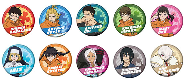 CANバッジ 炎炎ノ消防隊 10個入りBOX[バンダイ]《在庫切れ》