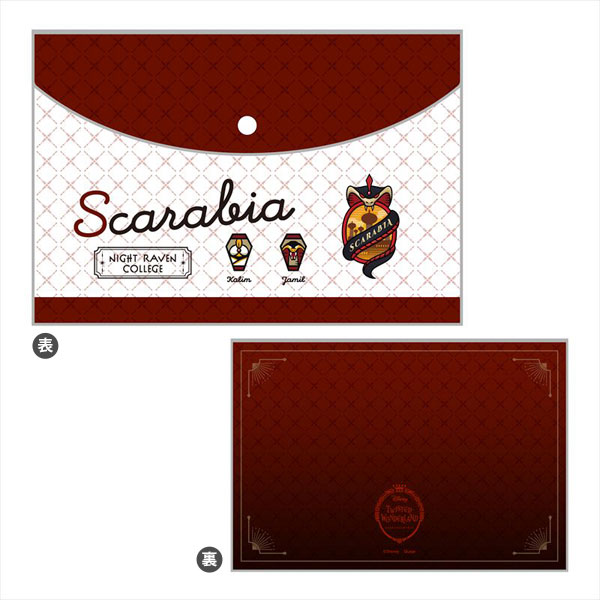 ディズニー ツイステッドワンダーランド クリアフラットケース D：スカラビア寮[スケーター]《在庫切れ》