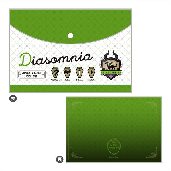 ディズニー ツイステッドワンダーランド クリアフラットケース G：ディアソムニア寮[スケーター]《在庫切れ》