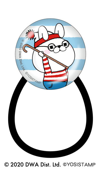 ヨッシースタンプ×ウォーリーをさがせ！ ガラスヘアゴム うさぎさん[ツインクル]《在庫切れ》