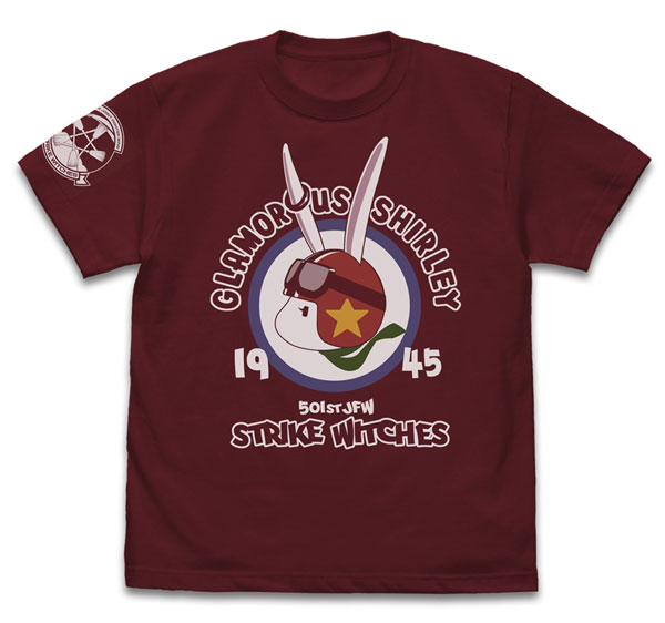 第501統合戦闘航空団 ストライクウィッチーズ ROAD to BERLIN シャーロット パーソナルマーク Tシャツ/BURGUNDY-XL（再販）[コスパ]《０４月予約》