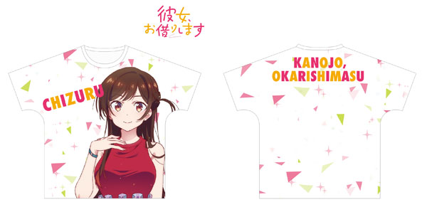 TVアニメ『彼女、お借りします』 水原千鶴 フルグラフィックTシャツ ユニセックス S[アルマビアンカ]《在庫切れ》