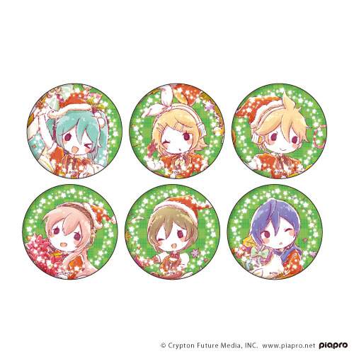 缶バッジ「ピアプロキャラクターズ」04/クリスマスver. グラフアート 6