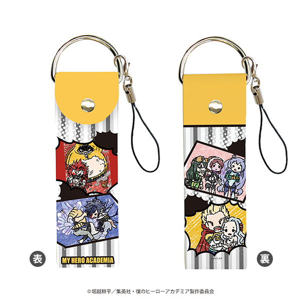 ビッグレザーストラップ「僕のヒーローアカデミア」02/吹き出しデザインB(グラフアート)[タカラトミーアーツ]《在庫切れ》