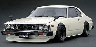 1/18 Nissan Skyline 2000 GT-ES (C210) White[イグニッション