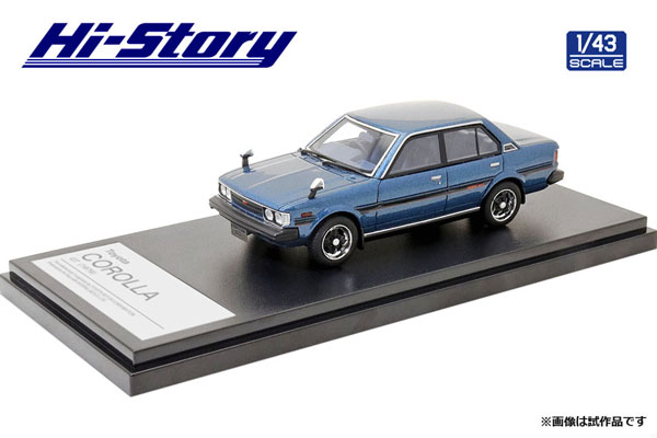 1/43 Toyota COROLLA GT (1979) マイアミブルーM[ハイストーリー]《在庫切れ》