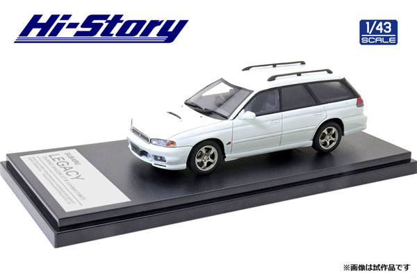 1/43 SUBARU LEGACY TOURING WAGON GT-B Limited (1997) ピュアホワイト[ハイストーリー]《在庫切れ》