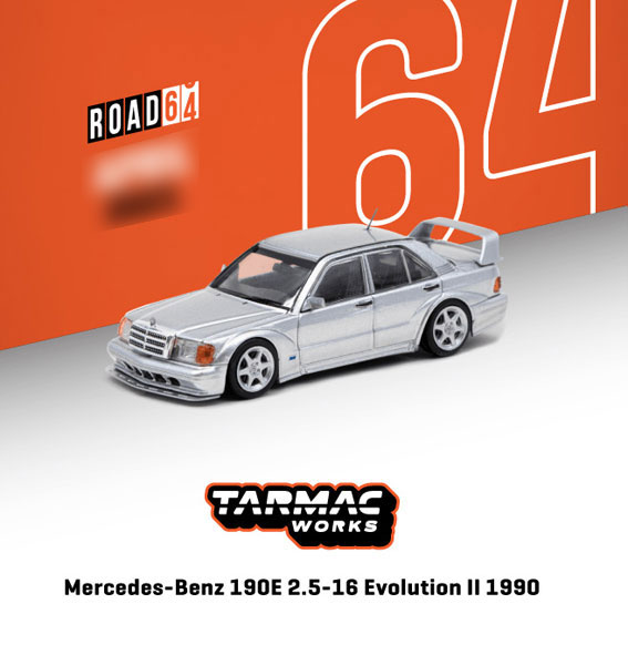 1/64 Mercedes-Benz 190E 2.5-16 Evolution II 1990 Silver[Tarmac