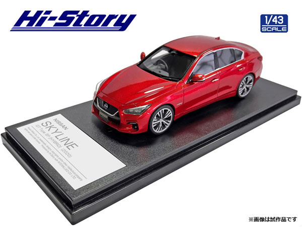 ハイストーリー 1/43 スカイライン400R カーマインレッド ハイストーリー 1/43 日産 スカイライン (400R 2019) カーマイン
