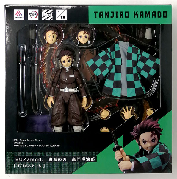 中古】(本体B/箱B)BUZZmod. 鬼滅の刃 竈門炭治郎 1/12 アクション