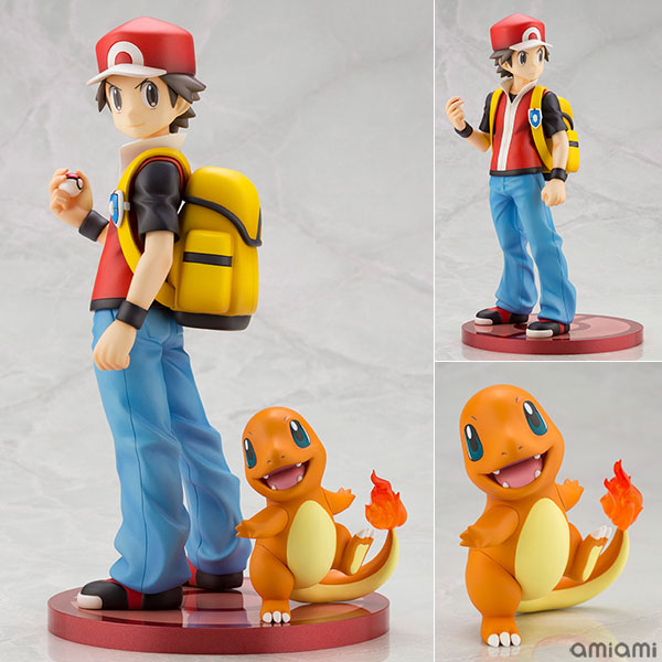 コトブキヤ　レッドwithヒトカゲ ARTFX J レッド with ヒトカゲ｜『ポケットモンスター』シリーズ