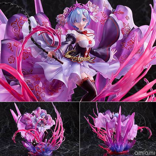 【中古】Re：ゼロから始める異世界生活 鬼レム -Crystal Dress Ver- 1/7 完成品フィギュア[eStream] 同梱不可