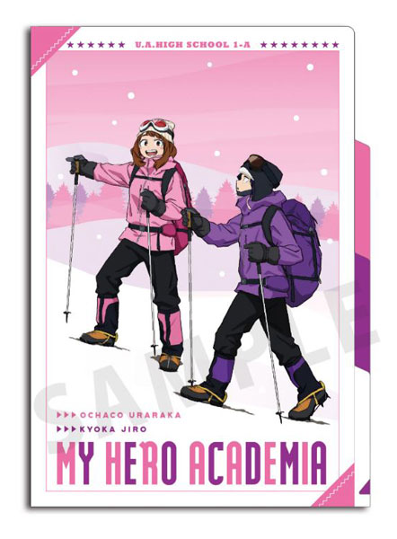 僕のヒーローアカデミア 雪山登山 3ポケットクリアファイル 麗日・耳郎[タカラトミーアーツ]《在庫切れ》