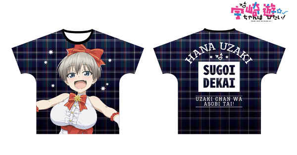 宇崎ちゃんは遊びたい！ 描き下ろしイラスト 宇崎花 クリスマスver. フルグラフィックTシャツ ユニセックス XL[アルマビアンカ]《在庫切れ》