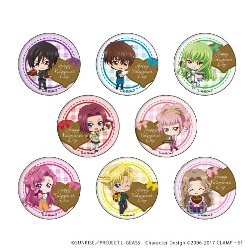 現品限り】コードギアスルルーシュ缶バッジバレンタイン