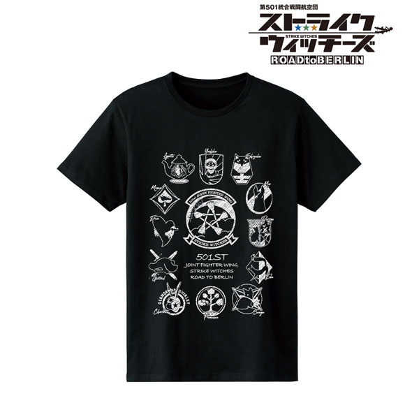 第501統合戦闘航空団 ストライクウィッチーズ ROAD to BERLIN Ani-Sketch Tシャツ メンズ M[アルマビアンカ]《在庫切れ》