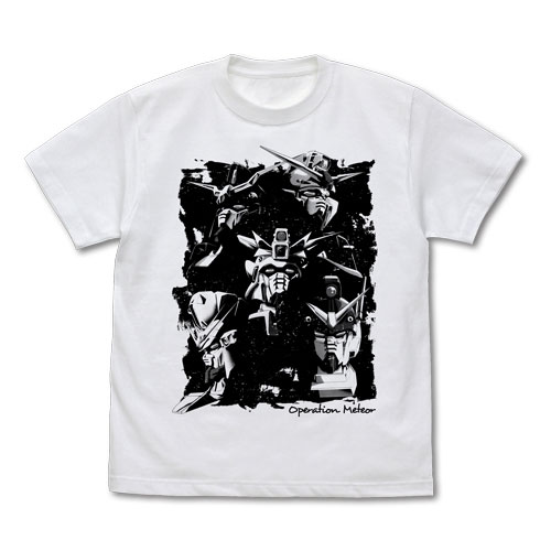 新機動戦記ガンダムW オペレーションメテオ MS Tシャツ/WHITE-XL[コスパ]