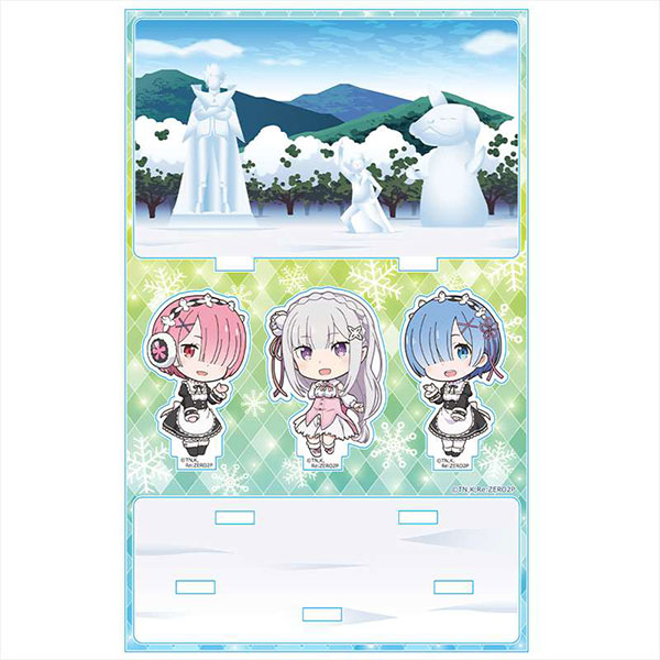 Re：ゼロから始める異世界生活 アクリルジオラマB[エミリア＆レム＆ラム][アズメーカー]《在庫切れ》