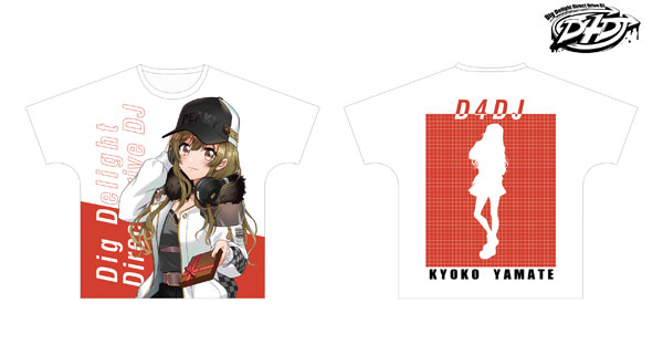 D4DJ 描き下ろしイラスト 山手響子 プレゼントver. フルグラフィックTシャツ ユニセックス L[アルマビアンカ]《在庫切れ》