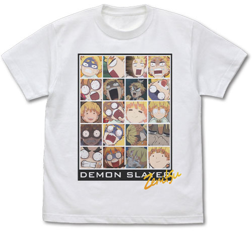 鬼滅の刃 我妻善逸 フルカラーTシャツ/WHITE-L（再販）[コスパ]《１１月予約》