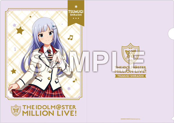アイドルマスター ミリオンライブ！ A4クリアファイル 白石紬 制服