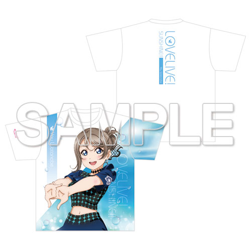衣類　渡辺曜 Ver.Fantastic Departure! フルグラフィックTシャツ ホワイト フリーサイズ 「ラブライブ!サンシャイン!!」 ラブライブ！サンシャイン！！』フルグラフィックTシャツ 渡辺曜