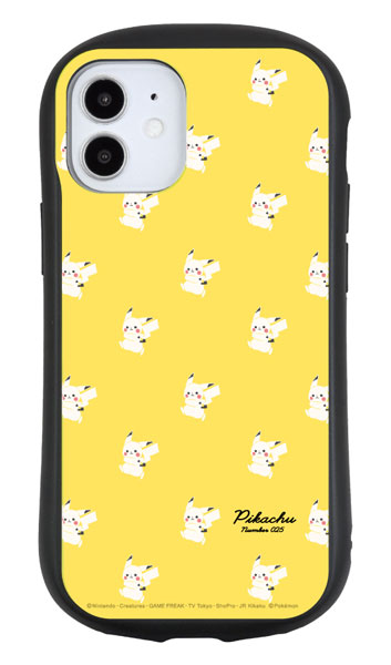 ポケットモンスター iPhone 12 mini 対応 ハイブリッドガラスケース 総柄[グルマンディーズ]《在庫切れ》