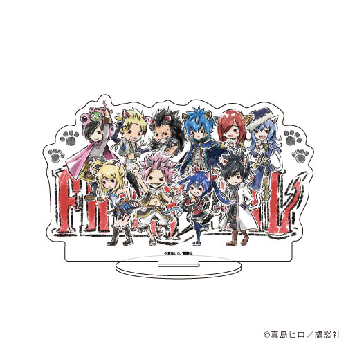 キャラアクリルフィギュア Fairy Tail 03 猫の日ver キャラ集合デザイン グラフアート A3 在庫切れ