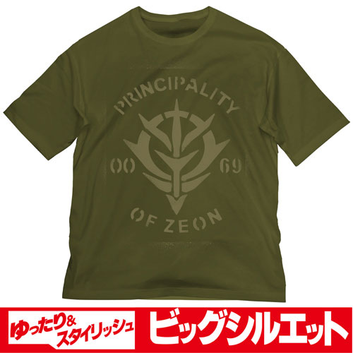 機動戦士ガンダム ジオン ビッグシルエットTシャツ/MOSS-XL（再販）[コスパ]《発売済・在庫品》