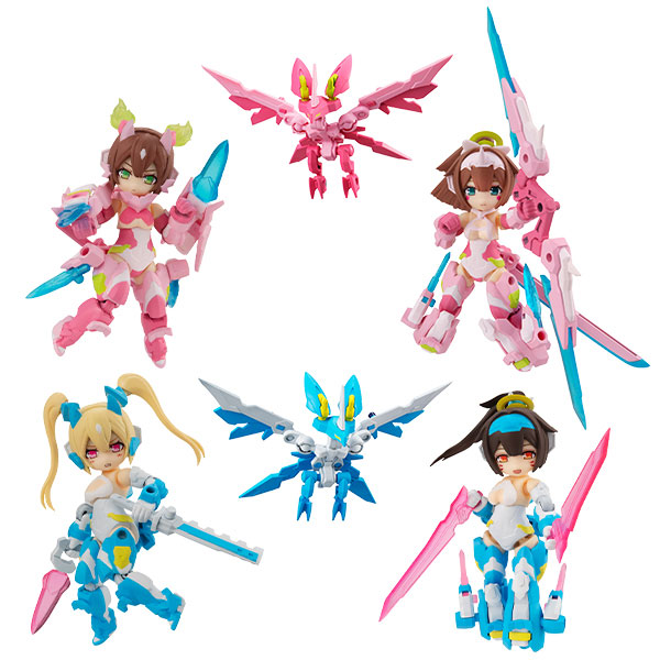 デスクトップアーミー メガミデバイス 朱羅シリーズ(桜鬼、蒼衣) 4個 