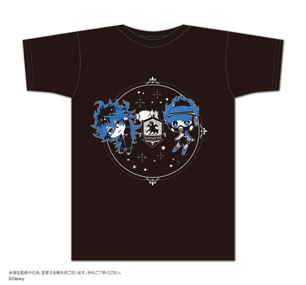 入手困難 ディズニー ツイステ 飛行術ボトル入りTシャツ オクタヴィネル寮 黒 ディズニー ツイステッドワンダーランド 飛行術ボトル入りTシャツ F柄