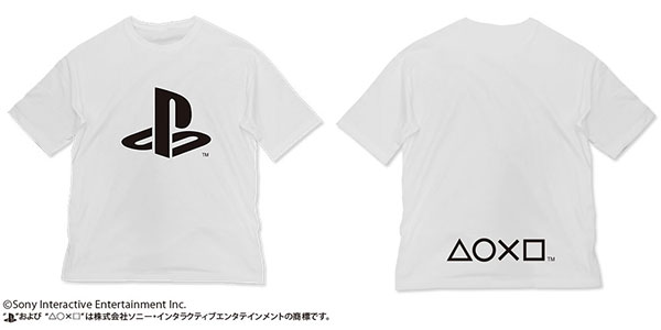 プレイステーション ビッグシルエットTシャツ “PlayStation”/WHITE-L[コスパ]