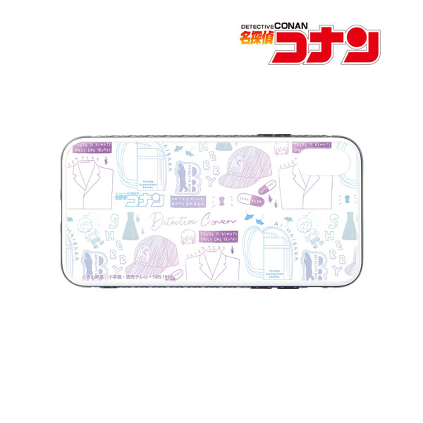 名探偵コナン 灰原哀 グラデーションカラー 強化ガラス iPhone