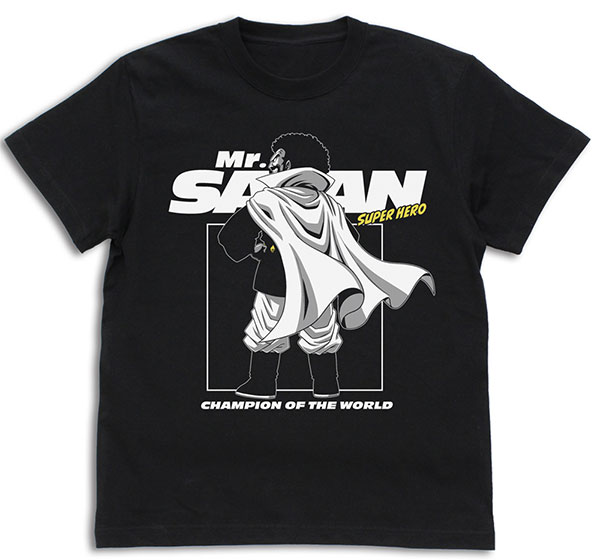 ドラゴンボールZ ミスター・サタン Tシャツ/BLACK-S[コスパ]